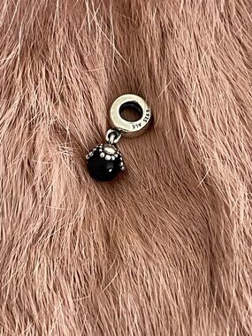 Authentic “Retired “Pandora Black Onyx Drop Dangle Charm